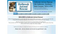 Desktop Screenshot of holbrookanimalrescue.co.uk